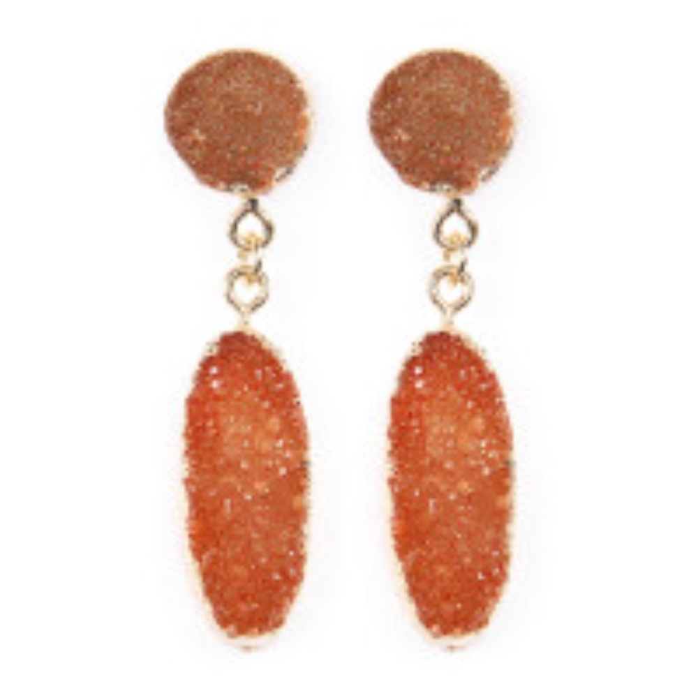 Druzy Drop Earrings